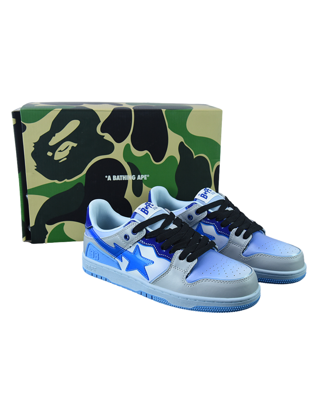A Bathing Ape Bape SK8 Sta Blue White